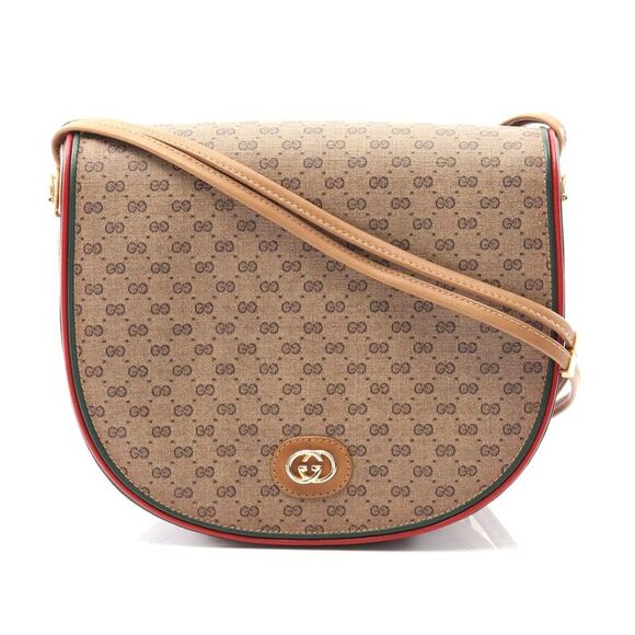 Gucci Handbags - Gucci Micro GG Shoulder Bag PVC Coated Canvas Leather